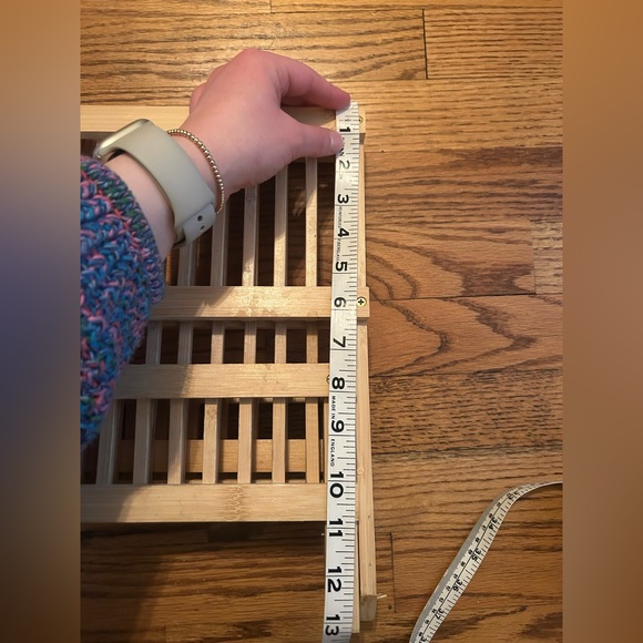 Light Brown/Tan Wooden Dish Drying Rack - Picture 8 of 11